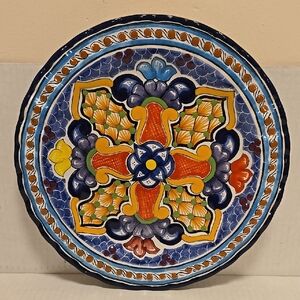 Vintage Mexican Pottery Plate
